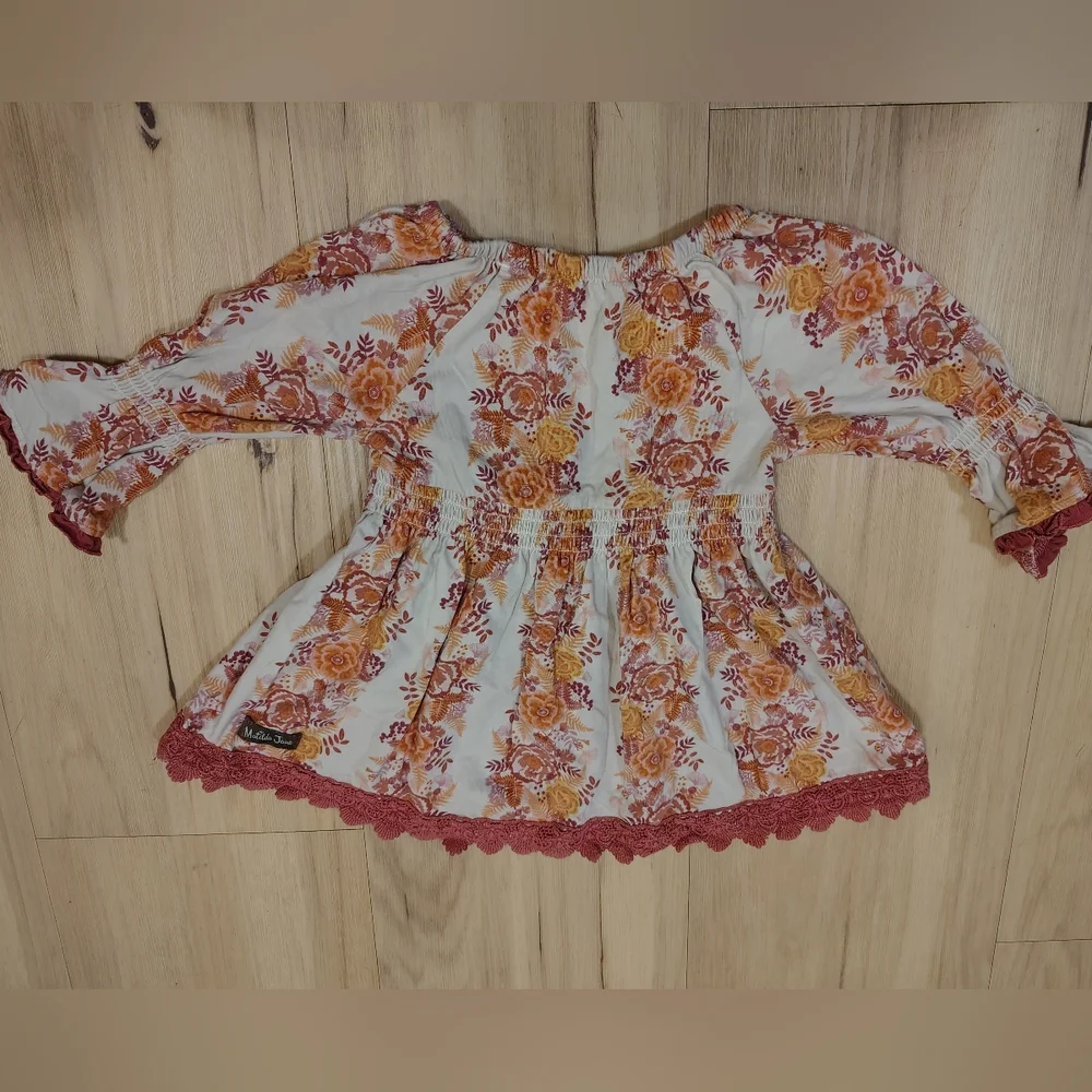 Matilda Jane Charlotte Floral Peplum Top - Picture 2 of 5